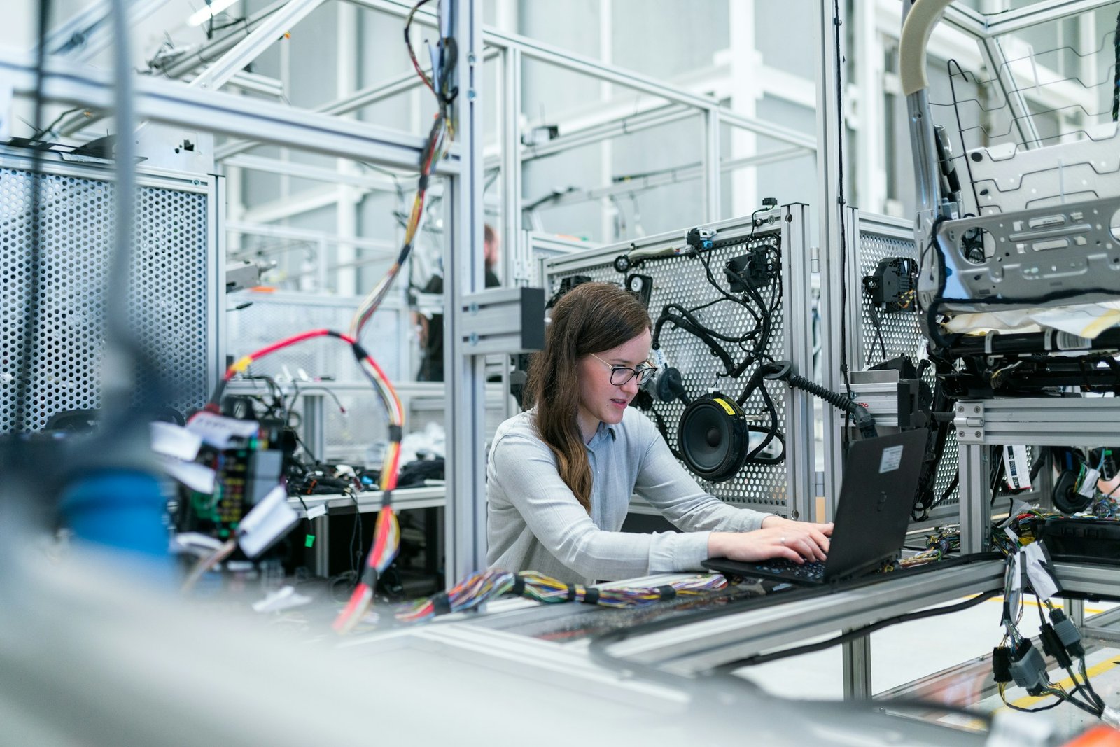 An engineer using technology to bring an idea to life